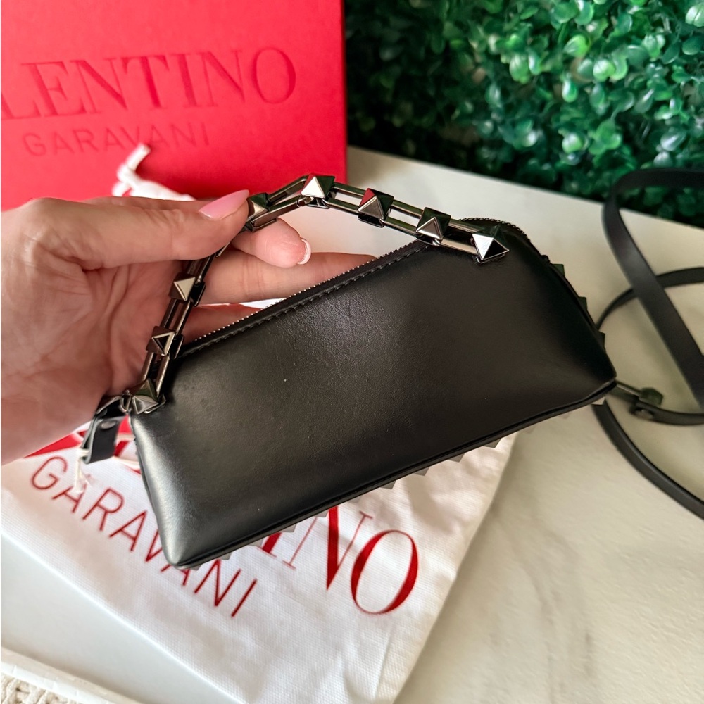 Valentino Garavani Black Studded Women's Mini Bag MSRP $1,790 NWT - Picture 10 of 16
